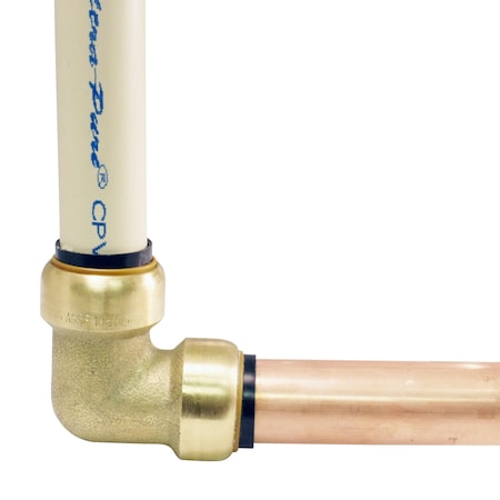 Apollo 3/4 in. Brass Push-to-Connect 90-Degree Elbow FSBE34